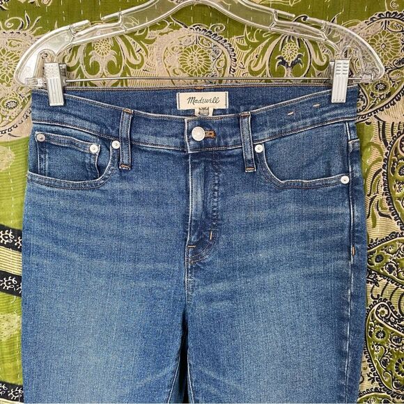 Madewell Mather Wash Mid-Rise Kick Out Crop Jeans Size 26 - Picture 3 of 16